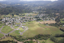 Coromandel dans le département Waïkato, Nouvelle-Zélande d'un drone