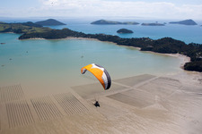 Quartier Wyuna Bay in Coromandel dans le département Waïkato, Nouvelle-Zélande hors des airs