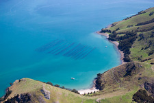 Whanganui Island dans le département Waïkato, Nouvelle-Zélande hors des airs