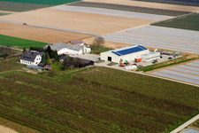 Le jardin du fermier à Winden dans le département Rhénanie-Palatinat, Allemagne vue d'en haut