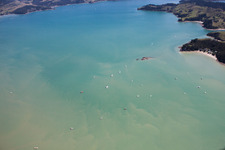 Quartier Wyuna Bay in Coromandel dans le département Waïkato, Nouvelle-Zélande d'en haut