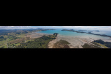 Photographie aérienne de Panorama à Coromandel dans le département Waïkato, Nouvelle-Zélande