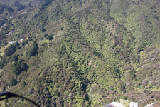 Coromandel dans le département Waïkato, Nouvelle-Zélande depuis l'avion