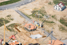 Vue d'oiseau de Nouvelle zone de développement Am Höhenweg à Kandel dans le département Rhénanie-Palatinat, Allemagne
