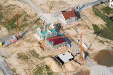 Nouvelle zone de développement Am Höhenweg à Kandel dans le département Rhénanie-Palatinat, Allemagne d'un drone