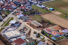 Photographie aérienne de Zone commerciale à Freckenfeld dans le département Rhénanie-Palatinat, Allemagne