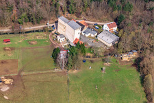 Moulin dur à Kandel dans le département Rhénanie-Palatinat, Allemagne d'en haut