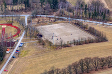 Vue aérienne de Terrains de sport du TSV 1860 Rodach à Bad Rodach dans le département Bavière, Allemagne