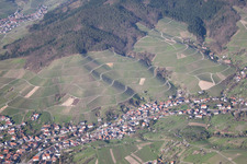 Vue aérienne de Quartier Altschweier in Bühl dans le département Bade-Wurtemberg, Allemagne