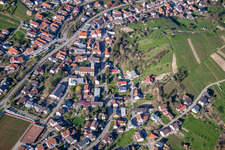 Vue aérienne de Quartier Altschweier in Bühl dans le département Bade-Wurtemberg, Allemagne
