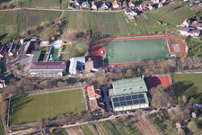 Vue aérienne de Terrains de sport à le quartier Steinbach in Baden-Baden dans le département Bade-Wurtemberg, Allemagne