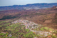 Vue aérienne de Quartier Balg in Baden-Baden dans le département Bade-Wurtemberg, Allemagne