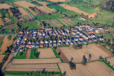 Vue aérienne de Quartier résidentiel vu de l'ouest à le quartier Förch in Rastatt dans le département Bade-Wurtemberg, Allemagne