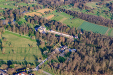 Photographie aérienne de Château préféré à le quartier Förch in Rastatt dans le département Bade-Wurtemberg, Allemagne