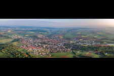 Vue aérienne de Panorama à Eppingen dans le département Bade-Wurtemberg, Allemagne