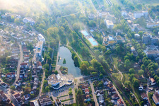 Vue aérienne de Hôtel Kurhaus am Kurparksee et Saline 1822 à Bad Rappenau dans le département Bade-Wurtemberg, Allemagne