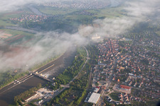 Gundelsheim dans le département Bade-Wurtemberg, Allemagne hors des airs