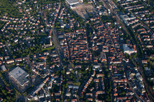 Ettlingen dans le département Bade-Wurtemberg, Allemagne du point de vue du drone
