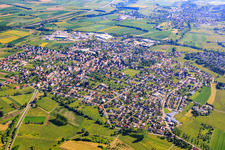 Vue aérienne de Vue du sud-ouest à Vöhringen dans le département Bade-Wurtemberg, Allemagne