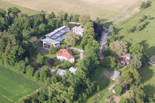 Vue aérienne de Communauté scolaire de Camphill Bruckfelden à le quartier Bruckfelden in Frickingen dans le département Bade-Wurtemberg, Allemagne