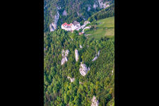 Photographie aérienne de Gorges du Danube à Leibertingen dans le département Bade-Wurtemberg, Allemagne