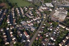 Quartier Diedelsheim in Bretten dans le département Bade-Wurtemberg, Allemagne depuis l'avion