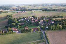 Vue aérienne de Geisberg dans le département Bas Rhin, France