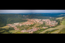 Vue aérienne de Au pied du Harz à Thale dans le département Saxe-Anhalt, Allemagne