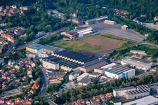 Vue aérienne de Ensemble de bâtiments du musée DDR MUSEUM THALE à Thale dans le département Saxe-Anhalt, Allemagne