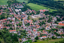 Vue aérienne de Quartier Hausneindorf in Selke-Aue dans le département Saxe-Anhalt, Allemagne