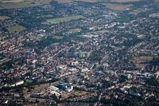 Vue aérienne de Canterbury à Thanington dans le département Angleterre, Grande Bretagne