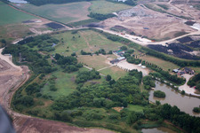 Vue aérienne de Brandesburton dans le département Angleterre, Grande Bretagne