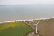 Vue aérienne de Out Newton dans le département Angleterre, Grande Bretagne