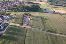 Salmbach dans le département Bas Rhin, France d'un drone