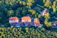 Vue aérienne de Établissement sur l'avenue des Soupirs à Scheibenhardt dans le département Rhénanie-Palatinat, Allemagne