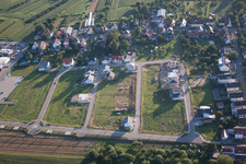 Vue aérienne de Nouvelle zone de développement sud à le quartier Urloffen in Appenweier dans le département Bade-Wurtemberg, Allemagne