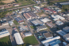Vue aérienne de Zone industrielle à Appenweier dans le département Bade-Wurtemberg, Allemagne