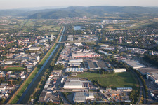 Vue aérienne de Quartier Uffhofen in Offenburg dans le département Bade-Wurtemberg, Allemagne