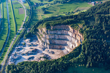 Vue aérienne de Travaux de gravier Steinach à Steinach dans le département Bade-Wurtemberg, Allemagne