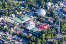 Centre de loisirs - Parc d'attractions Europa-Park à Rust dans le département Bade-Wurtemberg, Allemagne d'en haut