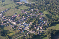 Vue aérienne de Daubensand dans le département Bas Rhin, France