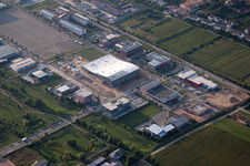 Vue aérienne de Terrain du State Garden Show à Ebenberg à le quartier Queichheim in Landau in der Pfalz dans le département Rhénanie-Palatinat, Allemagne