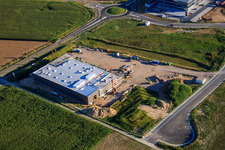 Photographie aérienne de Nouveau bâtiment pour TRANSAC International Speditionsgesellschaft mbH à Rülzheim dans le département Rhénanie-Palatinat, Allemagne