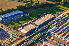 Vue aérienne de Menuiserie Knaus - Johann Knaus & Viktor Knaus GbR et Express Möbel GmbH & Co. KG à Germersheim dans le département Rhénanie-Palatinat, Allemagne