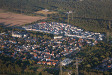 Quartier Leopoldshafen in Eggenstein-Leopoldshafen dans le département Bade-Wurtemberg, Allemagne hors des airs