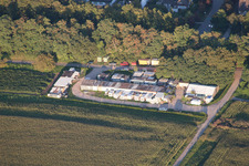 Quartier Leopoldshafen in Eggenstein-Leopoldshafen dans le département Bade-Wurtemberg, Allemagne depuis l'avion