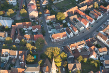 Photographie aérienne de Quartier Eggenstein in Eggenstein-Leopoldshafen dans le département Bade-Wurtemberg, Allemagne