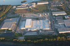 Zone industrielle d'Oberwald à Wörth am Rhein dans le département Rhénanie-Palatinat, Allemagne d'en haut