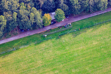 Vue oblique de Aérodrome modèle à Rülzheim dans le département Rhénanie-Palatinat, Allemagne