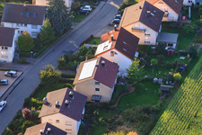 À Rothsberg à Ispringen dans le département Bade-Wurtemberg, Allemagne vue d'en haut